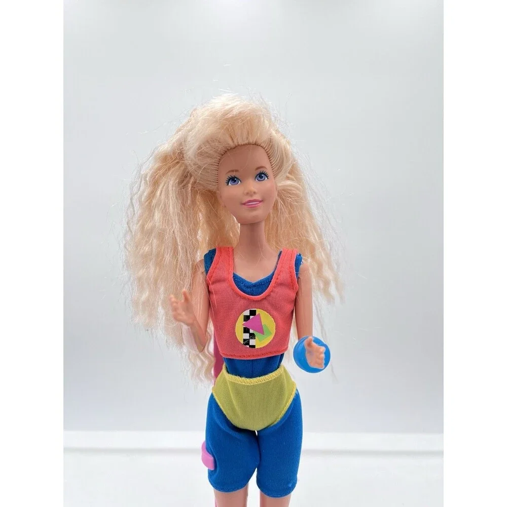Vtg 1988 Mattel Barbie Doll Teen Looks Workout Jazzie In Original Outfit #3633